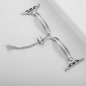 Stainless Steel Diamond-Accent Apple Watch Band 17 Sb9a253e13a3349d0807f8bee1b65c485p