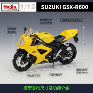 Suzuki GSX-R600 1:12 Diecast Motorcycle Model 8 Sb9a740b5a0a447a89417b61cbf34ea1d2