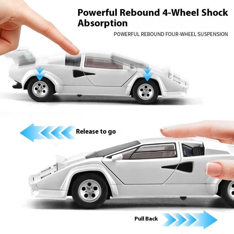 Yellow LP500S Diecast Model Car 1:24 Scale 4 Yellow LP500S Diecast Model Car 1:24 Scale - Image 4