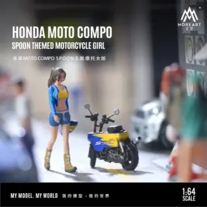 1:64 Resin Motorcycle and Girl Model Set 8 Sb9bd2ff03baa443f929342d04f0526edS