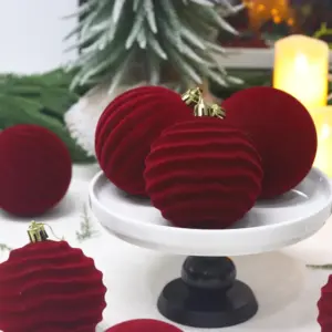 Velvet Red Christmas Ornaments Set of 12 11 Sb9bd445a7ddd4aba8dc64dc7034eb202j