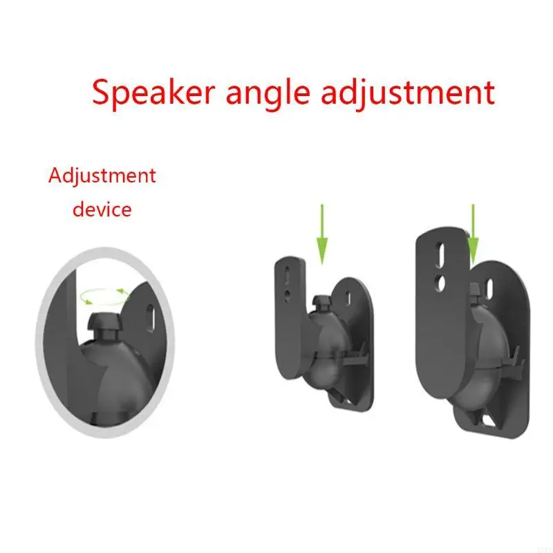 Black Wall Mount for Satellite Speakers 4 Black Wall Mount for Satellite Speakers - Image 4