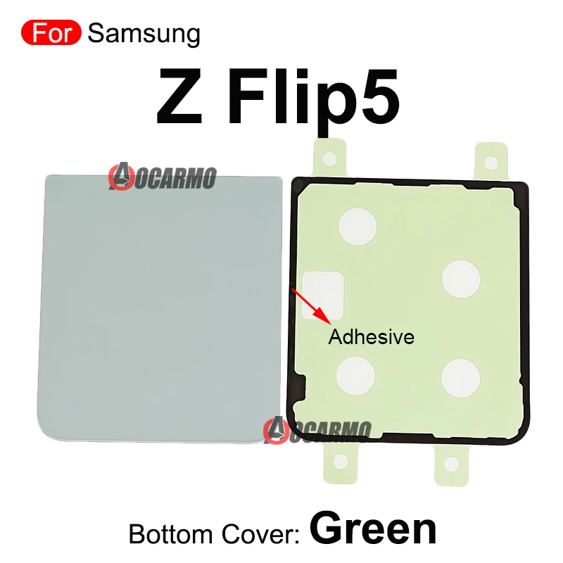 Samsung Galaxy Z Flip 5 Rear Panel Set Black, Green, Purple, White 6 Samsung Galaxy Z Flip 5 Rear Panel Set Black, Green, Purple, White - Image 6
