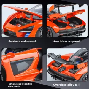 Purple McLaren Senna 1:24 Scale Diecast Model 14 Sba148d29667040fa8afe78c15c408597T