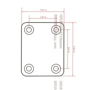 Vintage-Style Red Copper Guitar Neck Plate 7 Sba26cb80ae7b4bd98e7552f5ce424342F 2