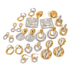 Double Hoop Stainless Steel Earrings Caitlyn 15 Sba35f060e0824b30870947d2373b286df