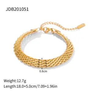 Corella Stainless Steel Layered Bracelet 15 Sba4ad522176b4a66a84d81a2a2c214daC