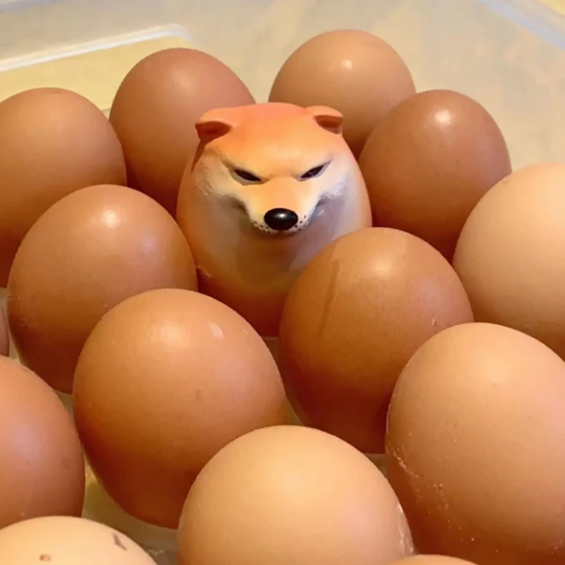 Shiba Inu Egg-Shaped Keychain 5 Shiba Inu Egg-Shaped Keychain - Image 5