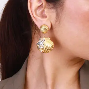 Nautical Stainless Steel Drop Earrings for Women 12 Sba7f26074fd54055a034d9e6cfb300e9I