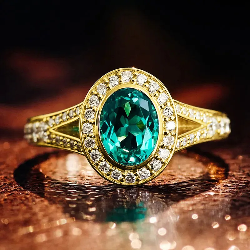 Vintage-Style Zircon Engagement Ring for Women 3 Vintage-Style Zircon Engagement Ring for Women - Image 3