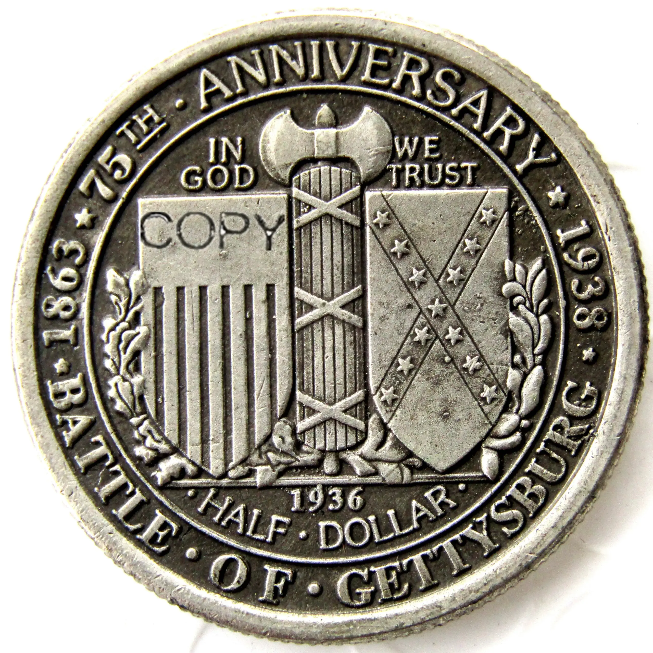 Vintage 1936 US Half Coin Replica 2 Vintage 1936 US Half Coin Replica - Image 2