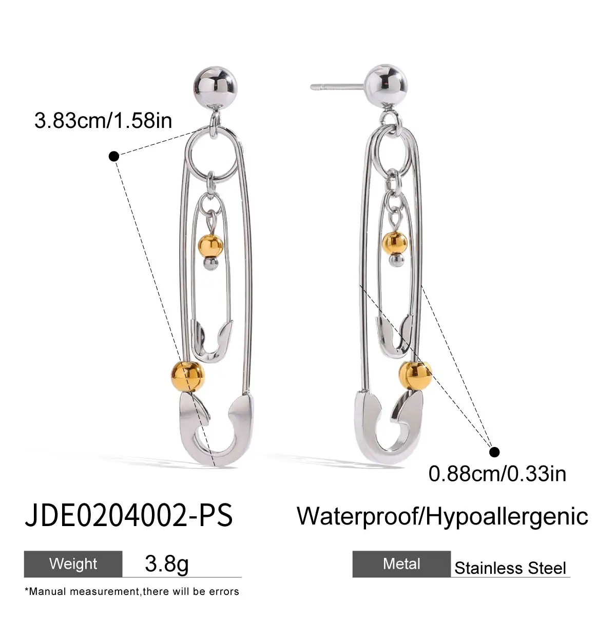 Geometric Stainless Steel Earrings for Women 7 Geometric Stainless Steel Earrings for Women - Image 7