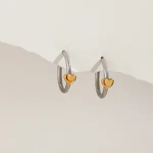 Stainless Steel Heart Hoop Earrings 10 Sbaf81aa9f9694096a5bbc6a4d2f20c2an