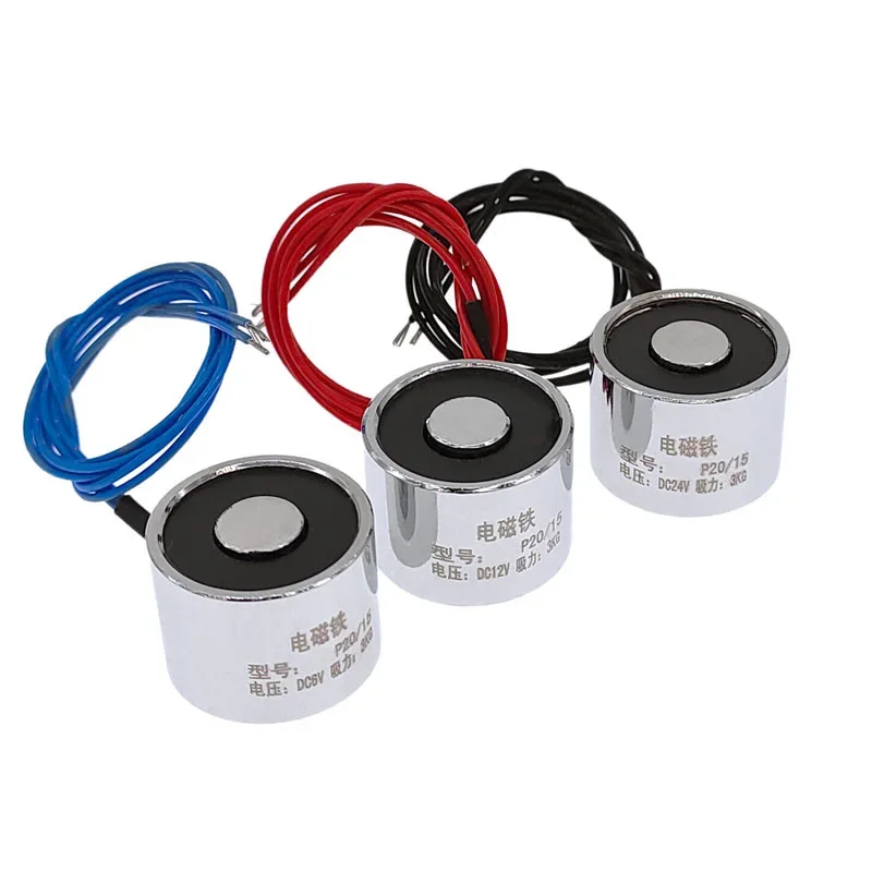 Mini Electromagnetic Lifting Magnet P20/15 6V 2 Mini Electromagnetic Lifting Magnet P20/15 6V - Image 2