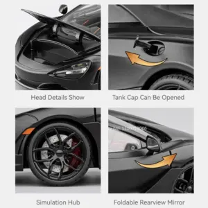 Yellow McLaren 720S 1:18 Scale Model 13 Sbb29cbac4624423aaf5cf5183da53d53s