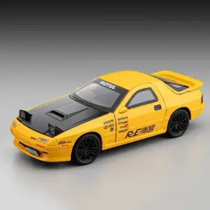 Vibrant Yellow RX7 Miniature Sports Car Model 17 Sbb6e3a8db04341d397b91cdc7627f35bF 2