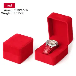 Square Leatherette Watch Storage Box for Men 19 Sbb98766e0e5c44f5977fc2da5ee56f5e8