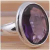 Purple Zircon Silver Ring for Women