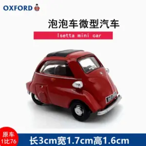 Red Isetta Mini Car Model 1/76 Scale 7 Sbbb555a721114989a0d99c2ec74870d8Q