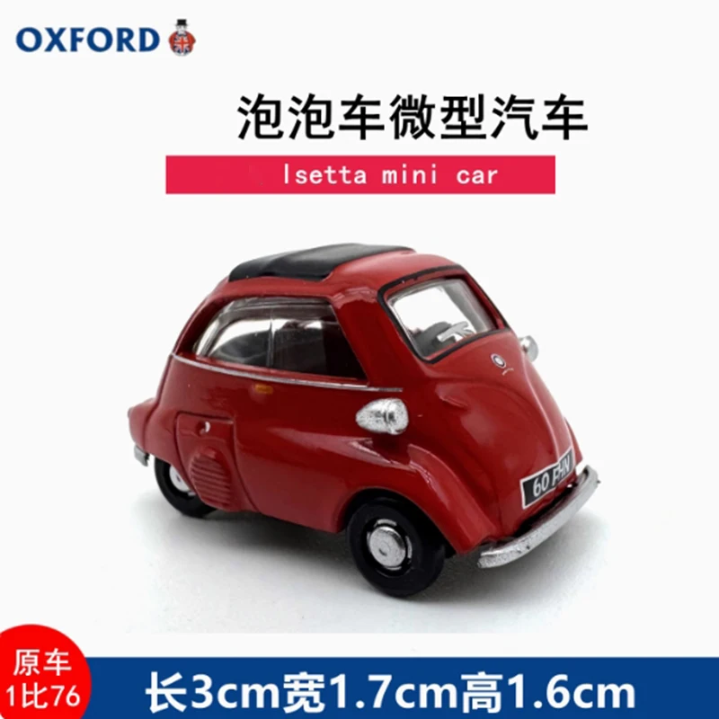 Red Isetta Mini Car Model 1/76 Scale 2 Red Isetta Mini Car Model 1/76 Scale - Image 2