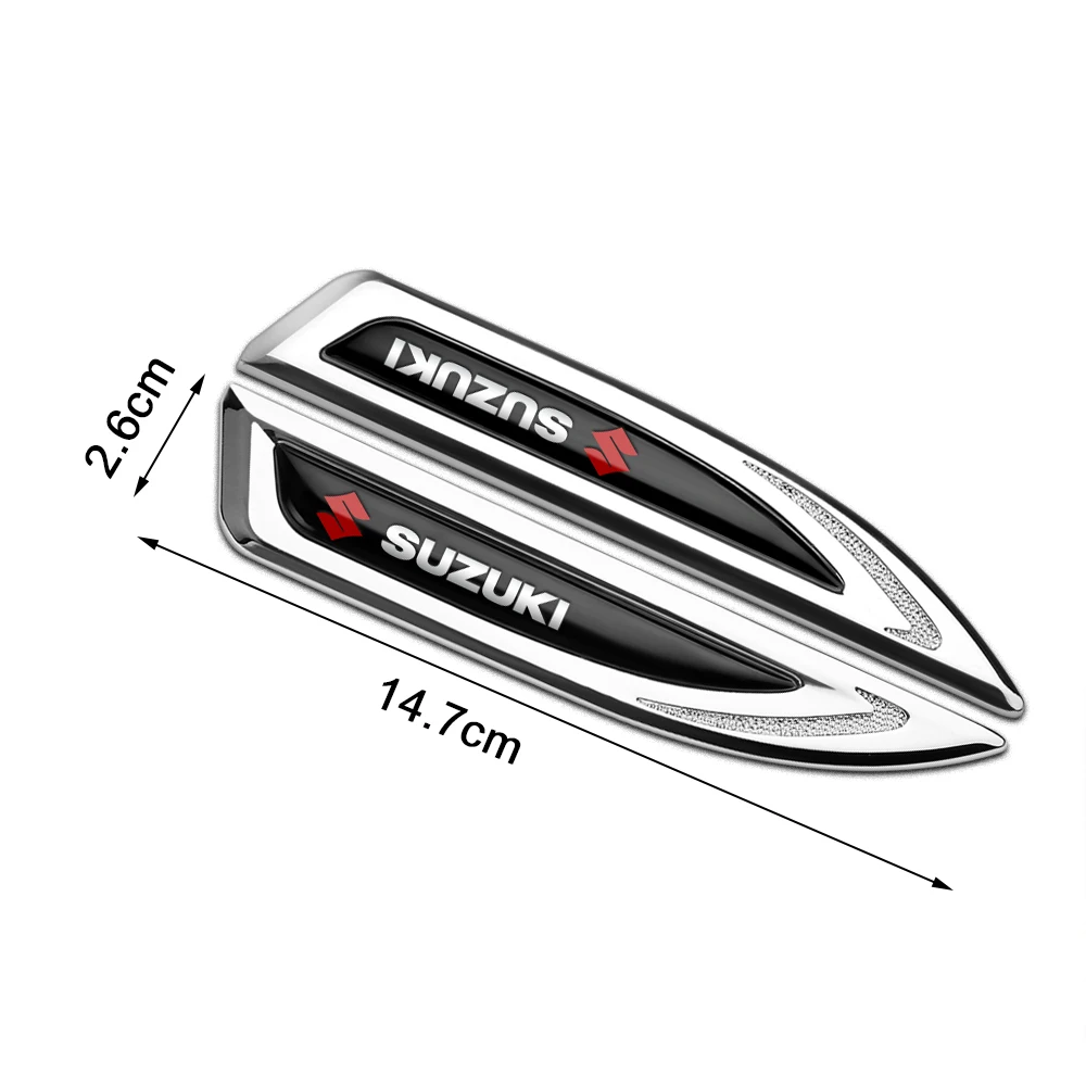 Suzuki 14.7cm x 2.6cm Alloy Side Fender Badges 2 Suzuki 14.7cm x 2.6cm Alloy Side Fender Badges - Image 2