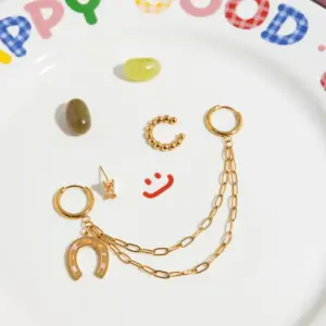 Gold Stainless Steel Earrings Set 4 Pcs 14 Sbbe2e281252f4bd59dfd87a2ca194101Q