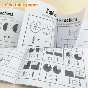 Colorful Fraction Learning Workbook for Kids 9 Sbc108d66d38a41dc921417184451eec4V