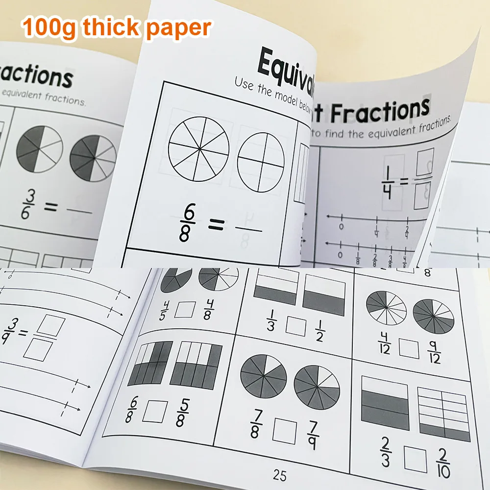 Colorful Fraction Learning Workbook for Kids 3 Colorful Fraction Learning Workbook for Kids - Image 3