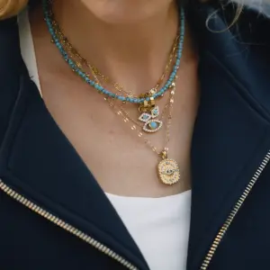 Elegant Stainless Steel Lucky Evil Eye Necklace 9 Sbc1405ed66f34706ae3e8c898148dc04V