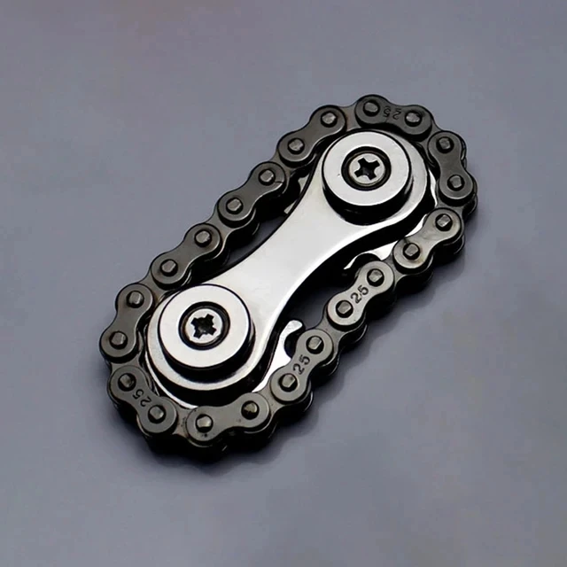Metal Chain-Inspired Fidget Spinner 60×36mm 7 Metal Chain-Inspired Fidget Spinner 60×36mm - Image 7