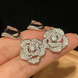 Elegant Silver Rose Drop Earrings with Zircon Stones 7 Sbc447359d3cc4b33972e79ac58e38ddda