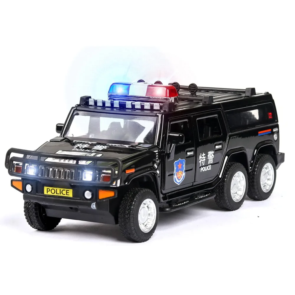 1:32 Scale Police Hummer Model with Lights 4 1:32 Scale Police Hummer Model with Lights - Image 4