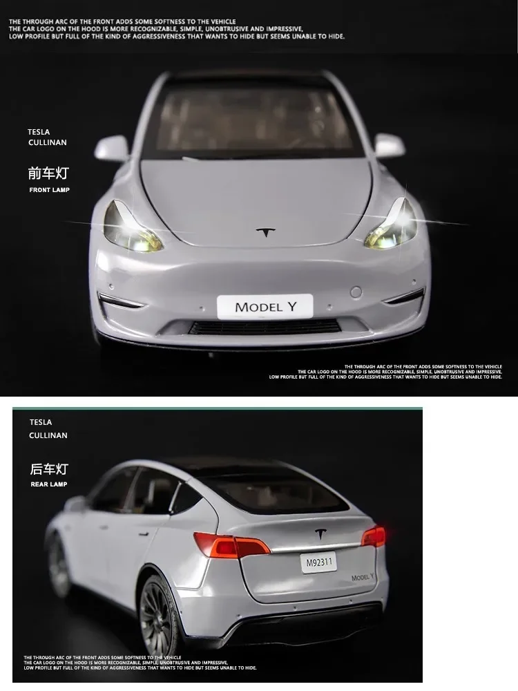 1:24 Scale Tesla Model Y Diecast Car Collection 2 1:24 Scale Tesla Model Y Diecast Car Collection - Image 2