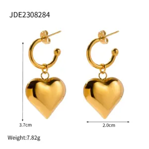 Stainless Steel Heart Earring for Women 12 Sbc83788295d340b784e0672ab4dfb9735