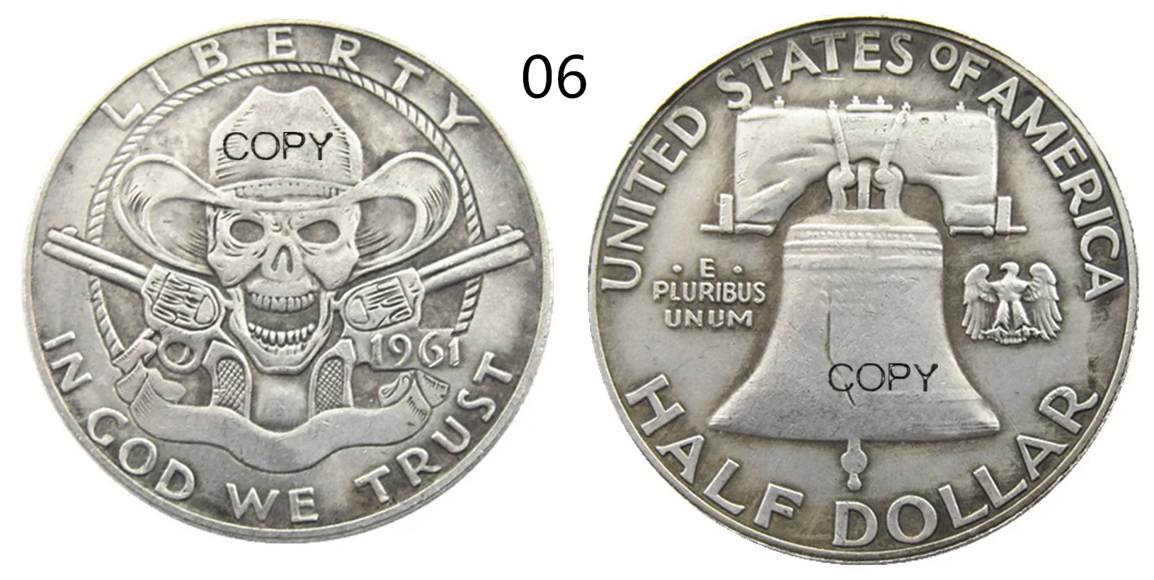 Vintage 1961 Gothic Skull Coin for Collectors 3 Vintage 1961 Gothic Skull Coin for Collectors - Image 3