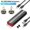 M.2 NVMe SSD Enclosure Aluminum 10Gbps