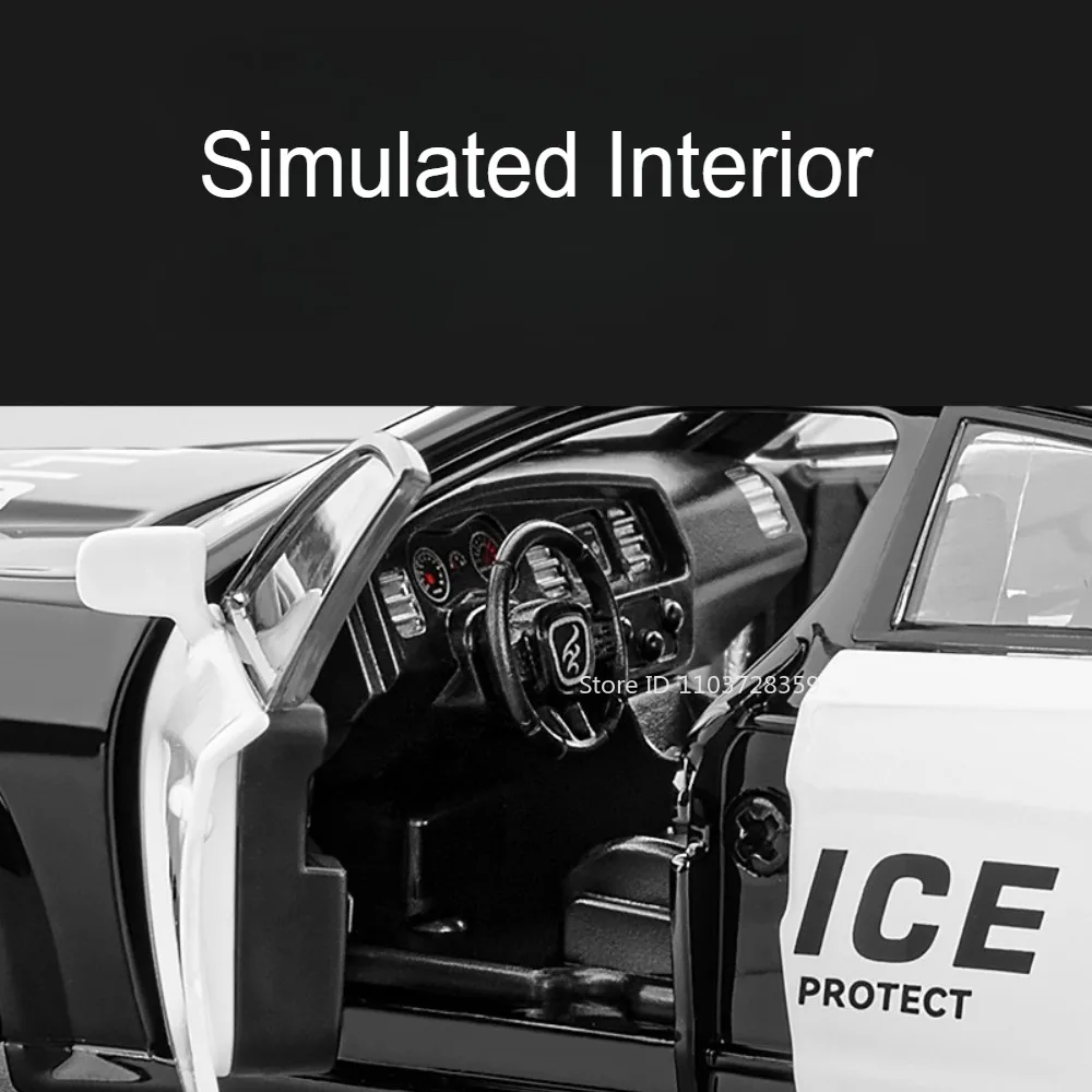 1:32 Scale Miniature Police Car for Collectors 4 1:32 Scale Miniature Police Car for Collectors - Image 4