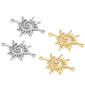 Stainless Steel Sun-Shaped Jewelry Connectors Set 8 Sbcb575f06e3c4b8abf59671490d324f5w