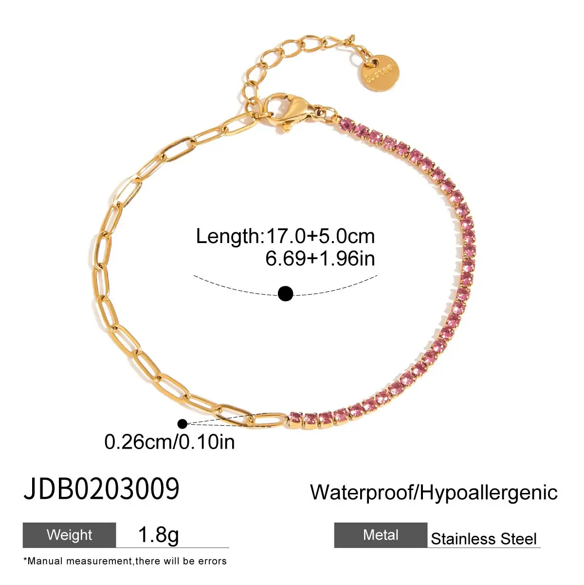 Stainless Steel Zircon Bracelet for Women 8 Stainless Steel Zircon Bracelet for Women - Image 8