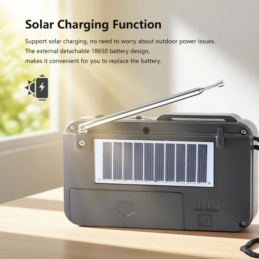 Portable Solar Bluetooth Speaker 3W, 32GB Support 5 Portable Solar Bluetooth Speaker 3W, 32GB Support - Image 5