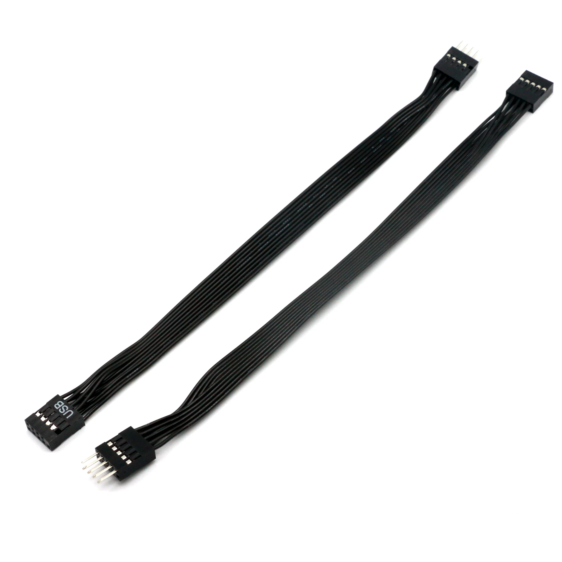 Black USB 2.0 Motherboard Extension Cable 50cm 2 Black USB 2.0 Motherboard Extension Cable 50cm - Image 2