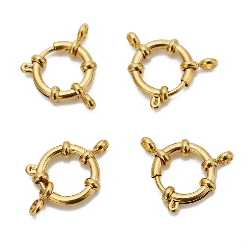 Gold Stainless Steel Spring Clasps for Jewelry 8 Gold Stainless Steel Spring Clasps for Jewelry - Image 8