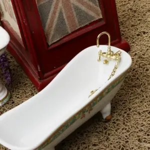 Elegant 1:12 Miniature Bathroom Scene Set 11 Sbd15c9d625194a7fb1f332384984e3b0Z