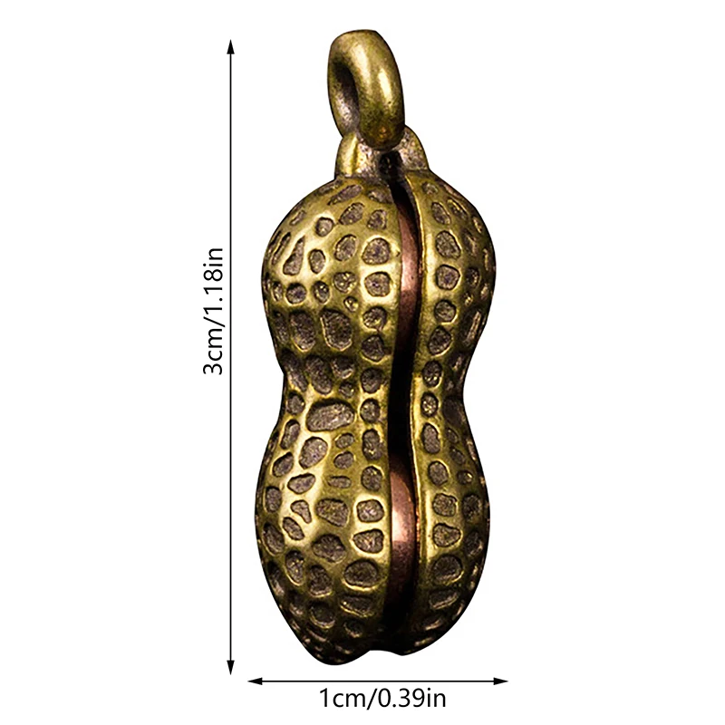 Brass Peanut Ornament Set (1-5 pcs) 6 Brass Peanut Ornament Set (1-5 pcs) - Image 6