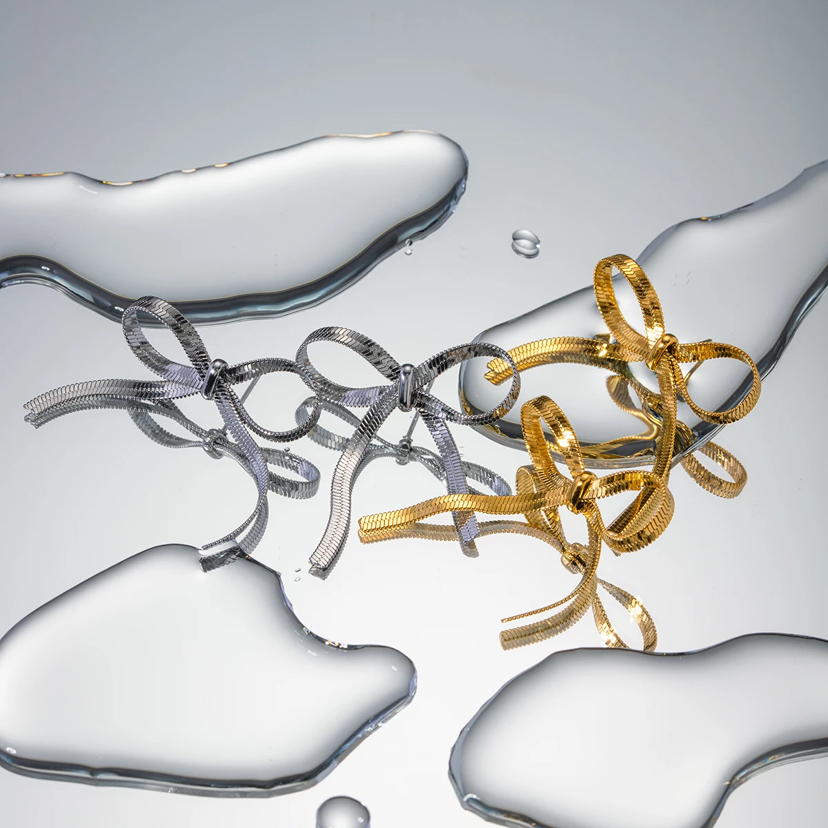 Elegant Gold Stainless Steel Earrings JDEW2312023 5 Elegant Gold Stainless Steel Earrings JDEW2312023 - Image 5