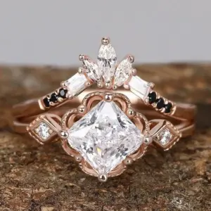 Rose Gold Geometric Women's Ring Set in Sizes 6-10 9 Sbd5a9720b17d429eb702515193d37b694