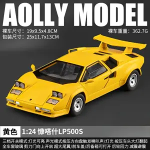Vibrant Yellow Lamborghini Countach LP5000s 1:24 Diecast 17 Sbd5fd2e28831401f95ad156ce8f82669Y