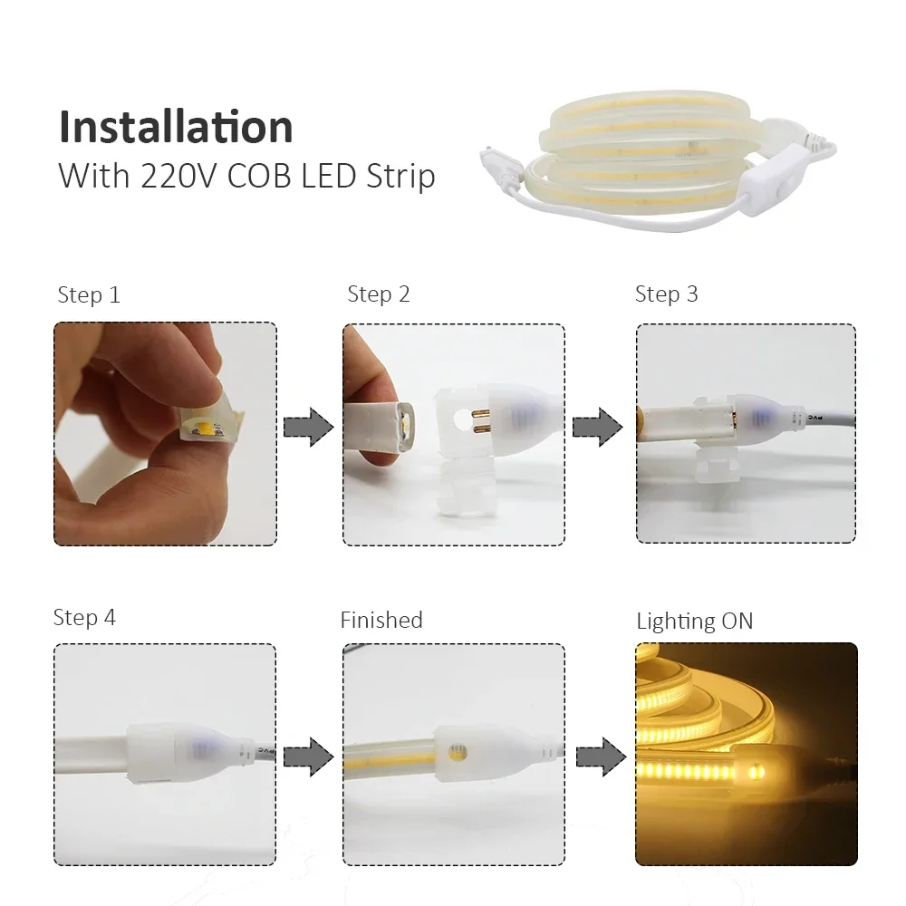 220V EU Power Switch Cord for LED Strips 6 220V EU Power Switch Cord for LED Strips - Image 6
