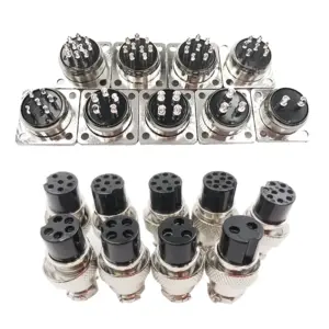 Square GX16 Aviation Connector 2-10 Pins 12 Sbd741f74643a44febd92fde6df50de11t