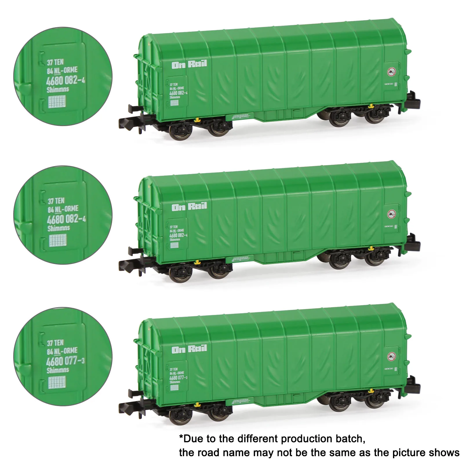 Evemodel N Scale Covered Coil Freight Car 5 Evemodel N Scale Covered Coil Freight Car - Image 5